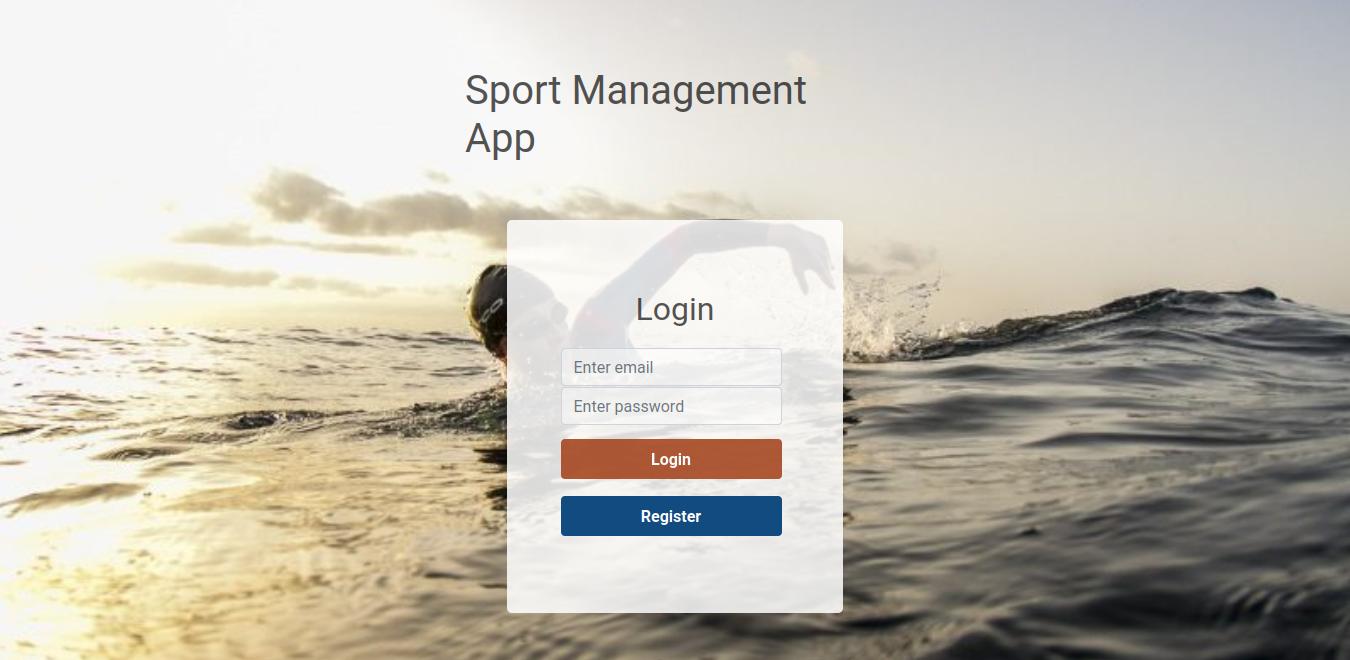 Sports Events Management App